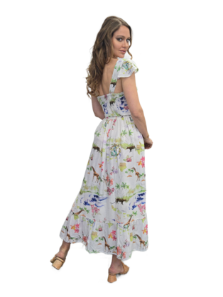 ISLAND VISCOSE LINEN DRESS