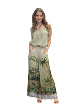JUNGLE MODAL SATIN PANTS