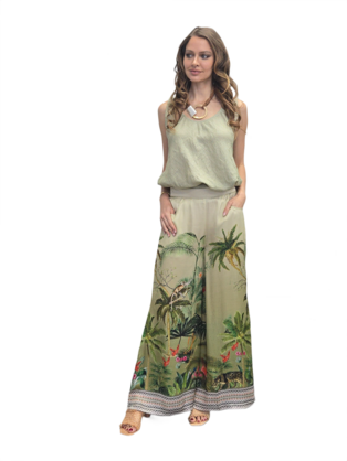JUNGLE MODAL SATIN PANTS