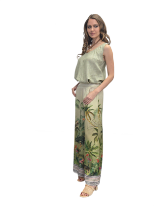 JUNGLE MODAL SATIN PANTS