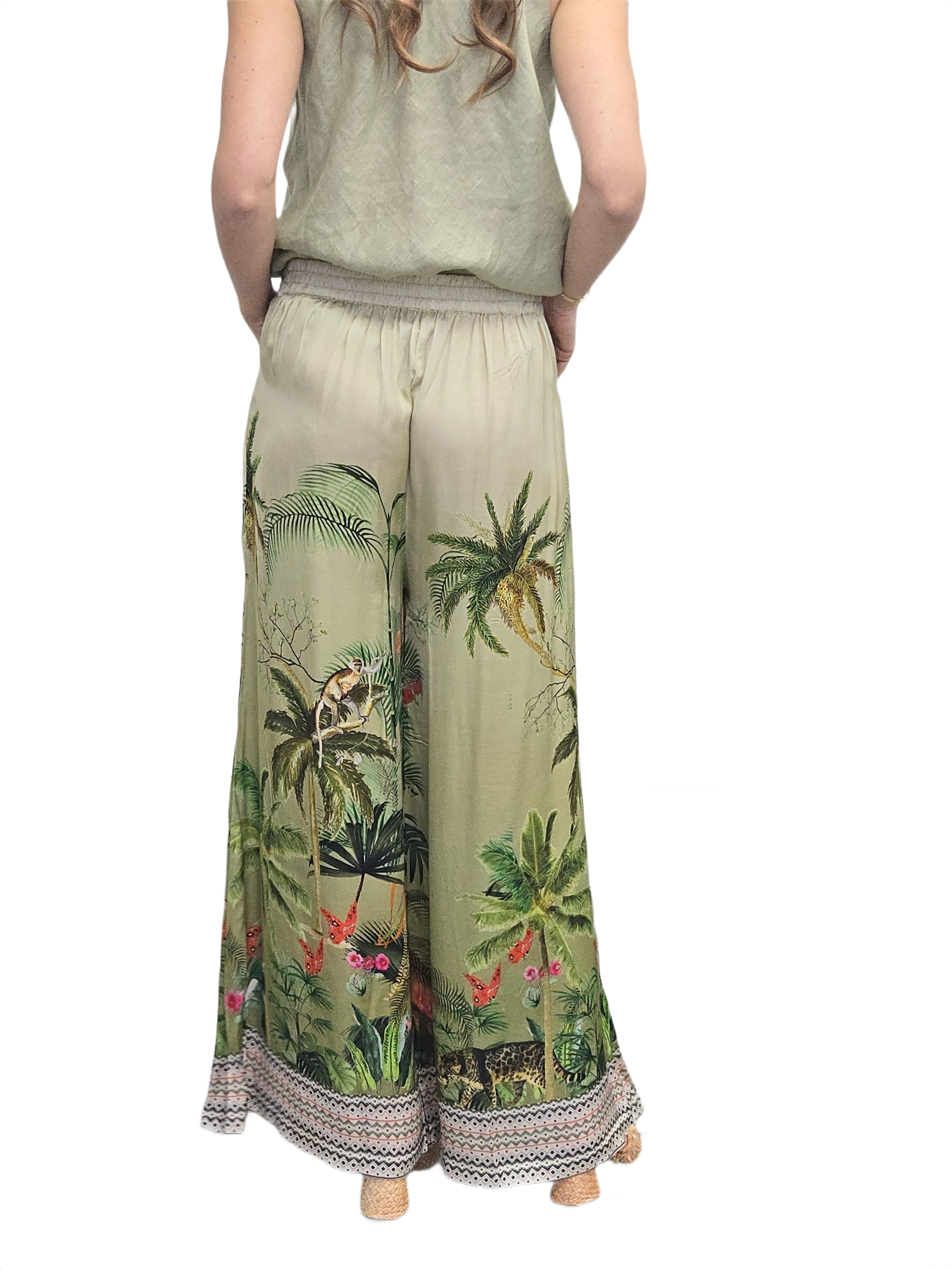 JUNGLE MODAL SATIN PANTS