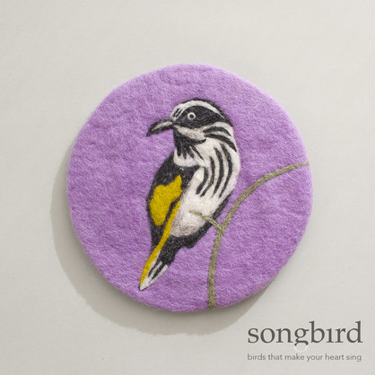 Honeyeater Felted Trivet