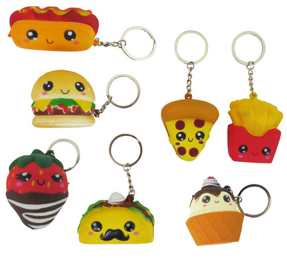 SQUISHY FOOD KEYCHAIN