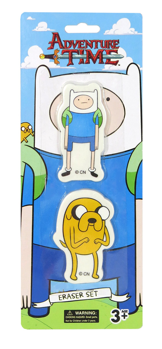 ADVENTURE TIME ERASER SET