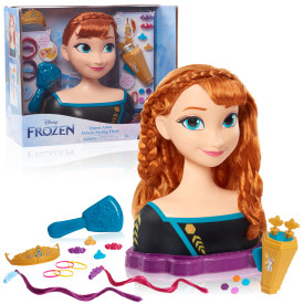 Disney Frozen 2 Queen Anna Deluxe Styling Head