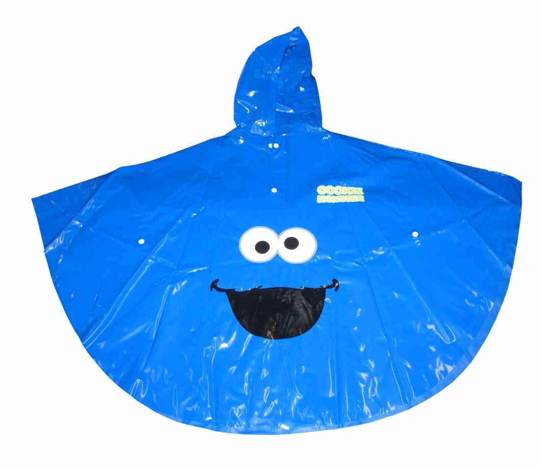 SESAME STREET COOKIE MONSTER PONCHO
