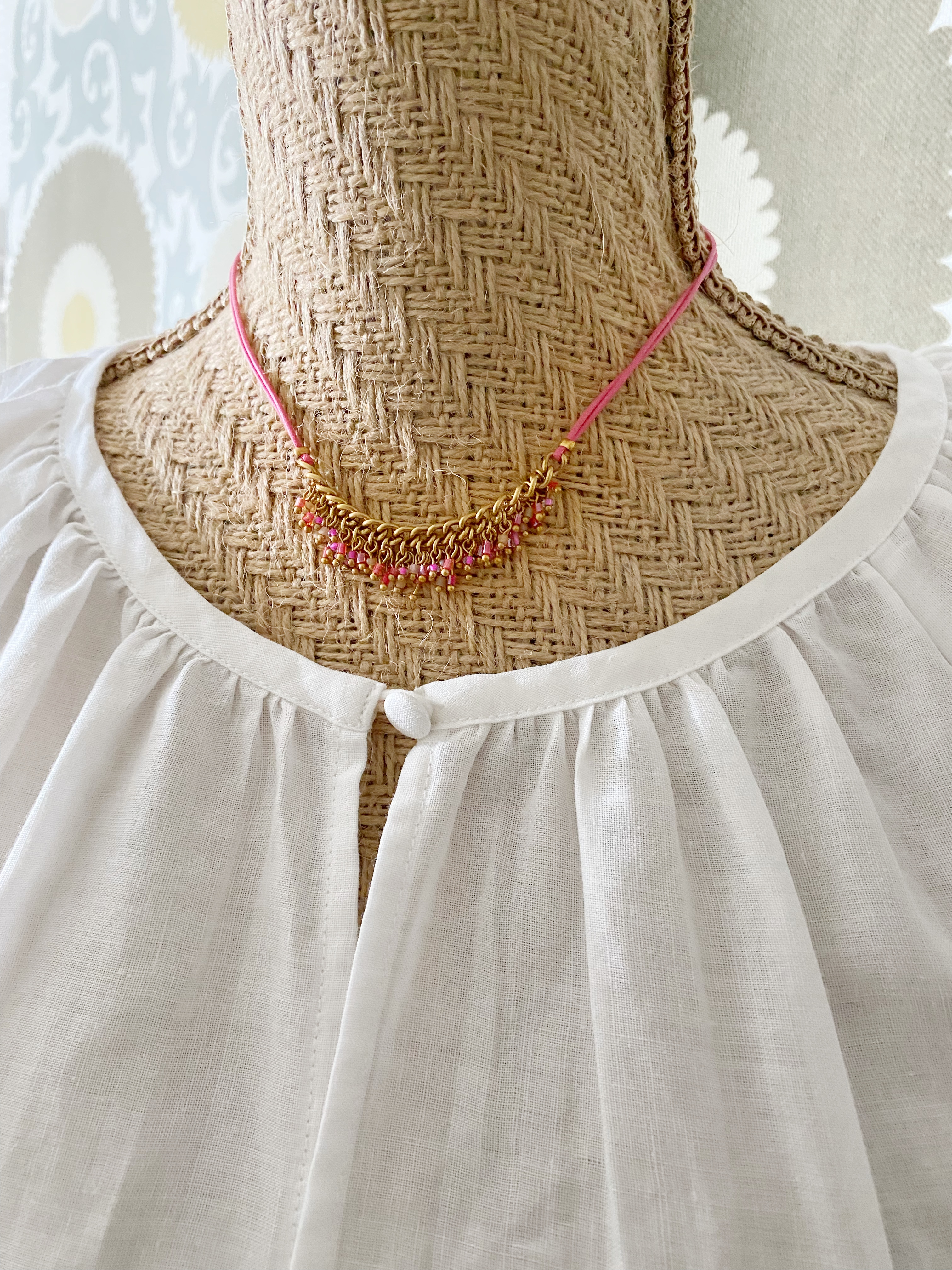 Colourful Spirit Necklace | Pink | Gold