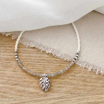 Tropical Paradise Bead Bracelet - Silver