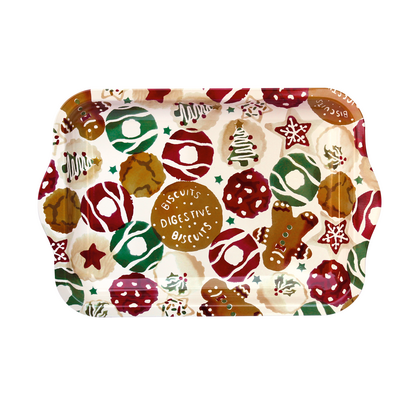 CHRISTMAS BISCUIT CANAPE TIN TRAY