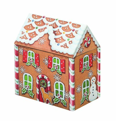 LARGE GINGERBREAD HOUSE TIN