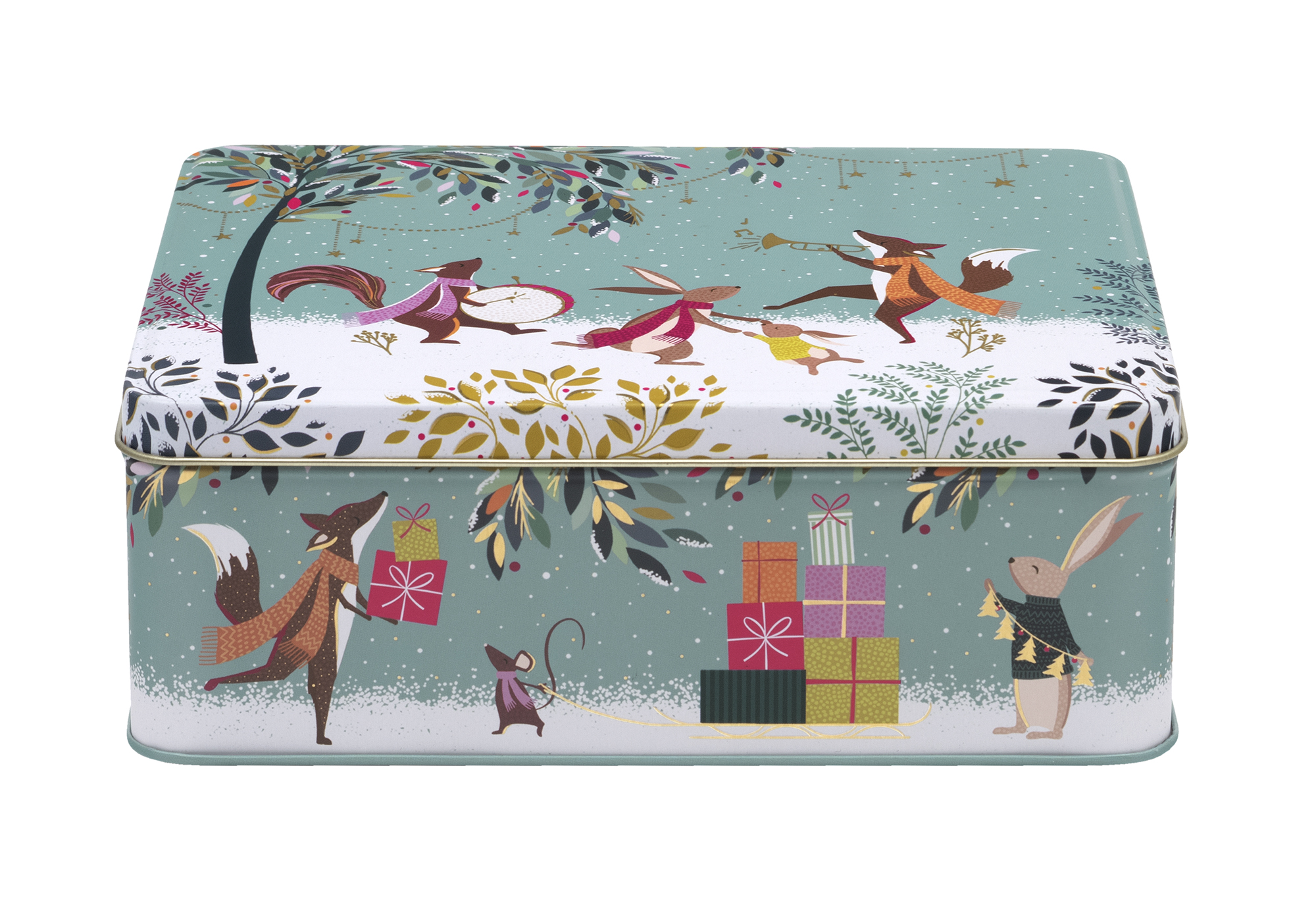 SARA MILLER WOODLAND TALES BISCUIT TIN