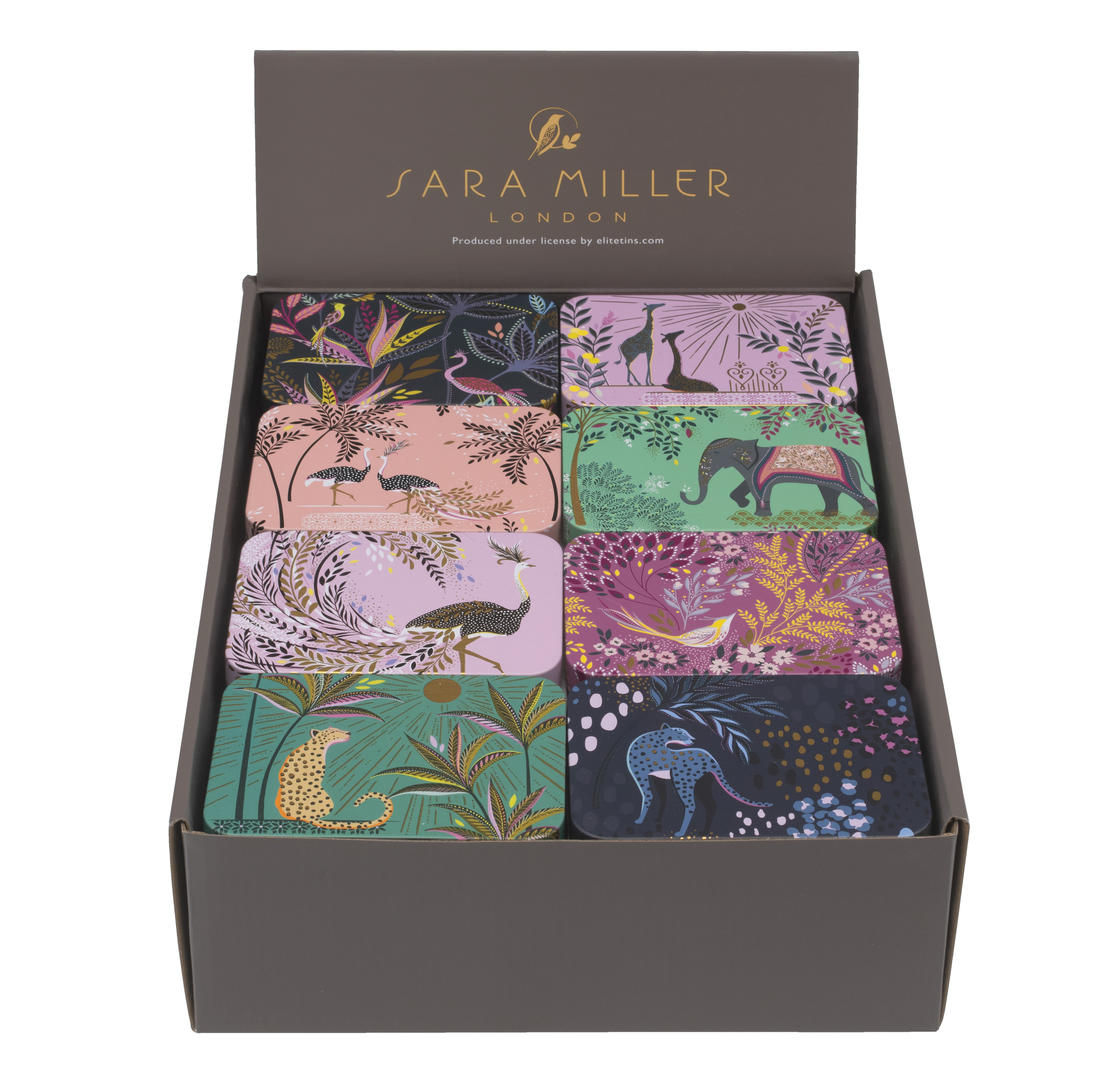 SARA MILLER NEW RECTANGLE SLIP LID POCKET TIN