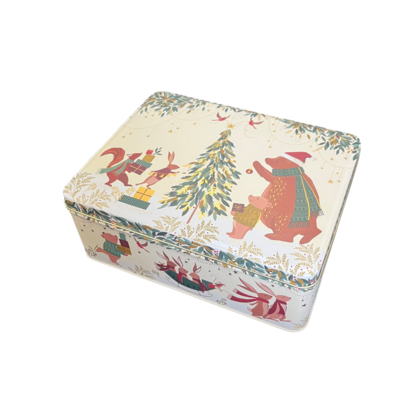 SARA MILLER WOODLAND TALES BEAR BISCUIT TIN