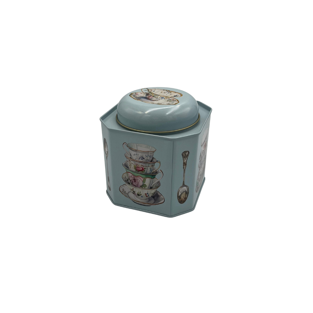 CUP & SPOON - ONE SUGAR PLEASE TEA CADDY TIN