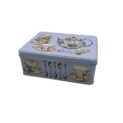 CUP & SPOON - ONE SUGAR PLEASE BISCUIT TIN