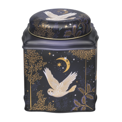 SARA MILLER MAGICAL NIGHTFALL TEA CADDY TIN