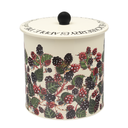 EMMA BRIDGEWATER BLACKBERRIES BISCUIT BARREL TIN
