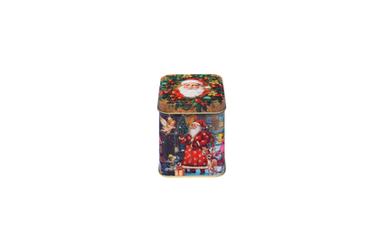 VINTAGE CHRISTMAS 100G SQUARE TIN