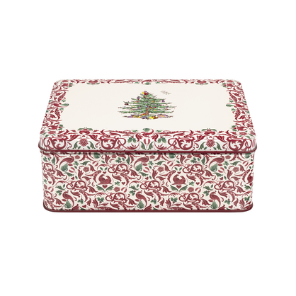 SPODE CHRISTMAS TREE BISCUIT TIN