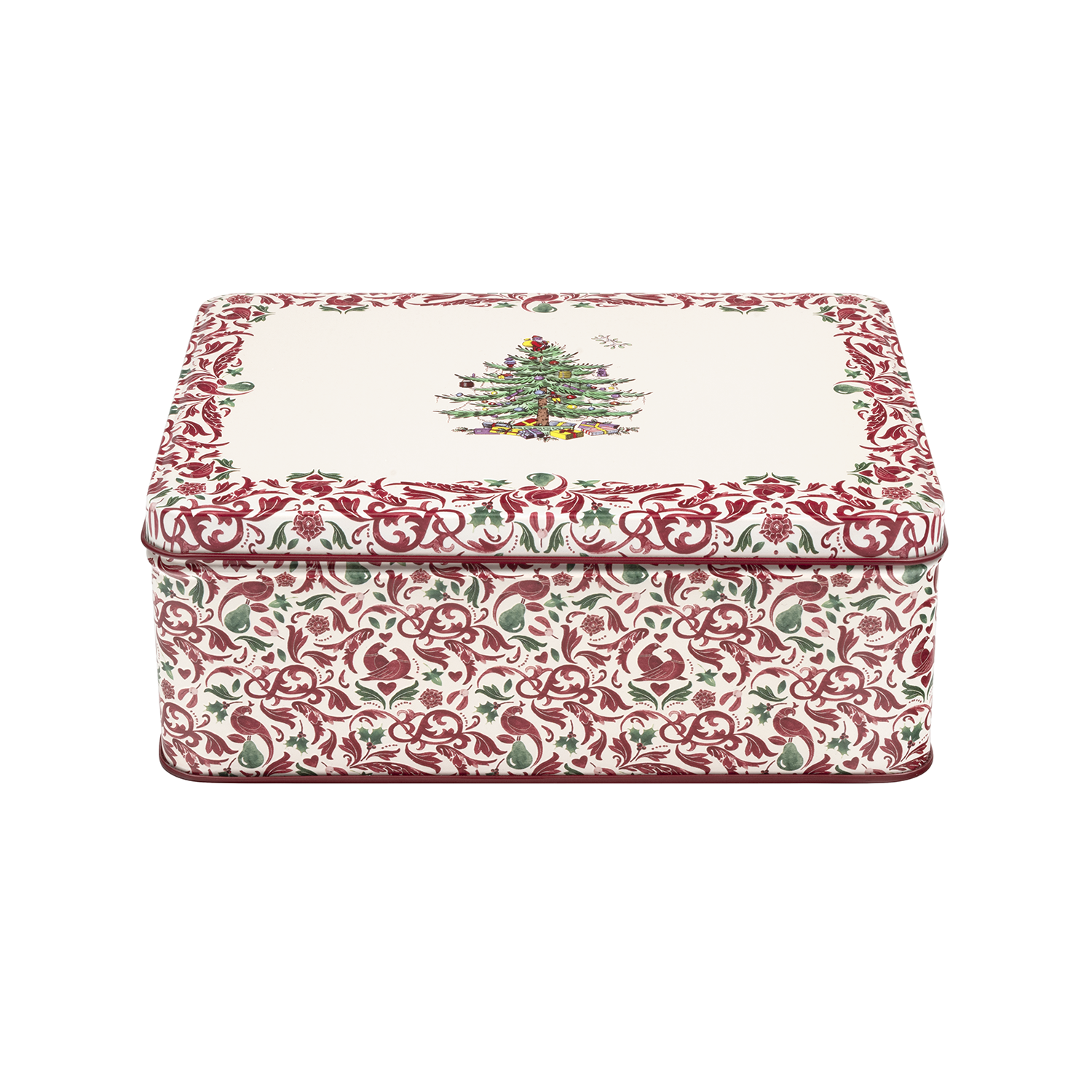 SPODE CHRISTMAS TREE BISCUIT TIN