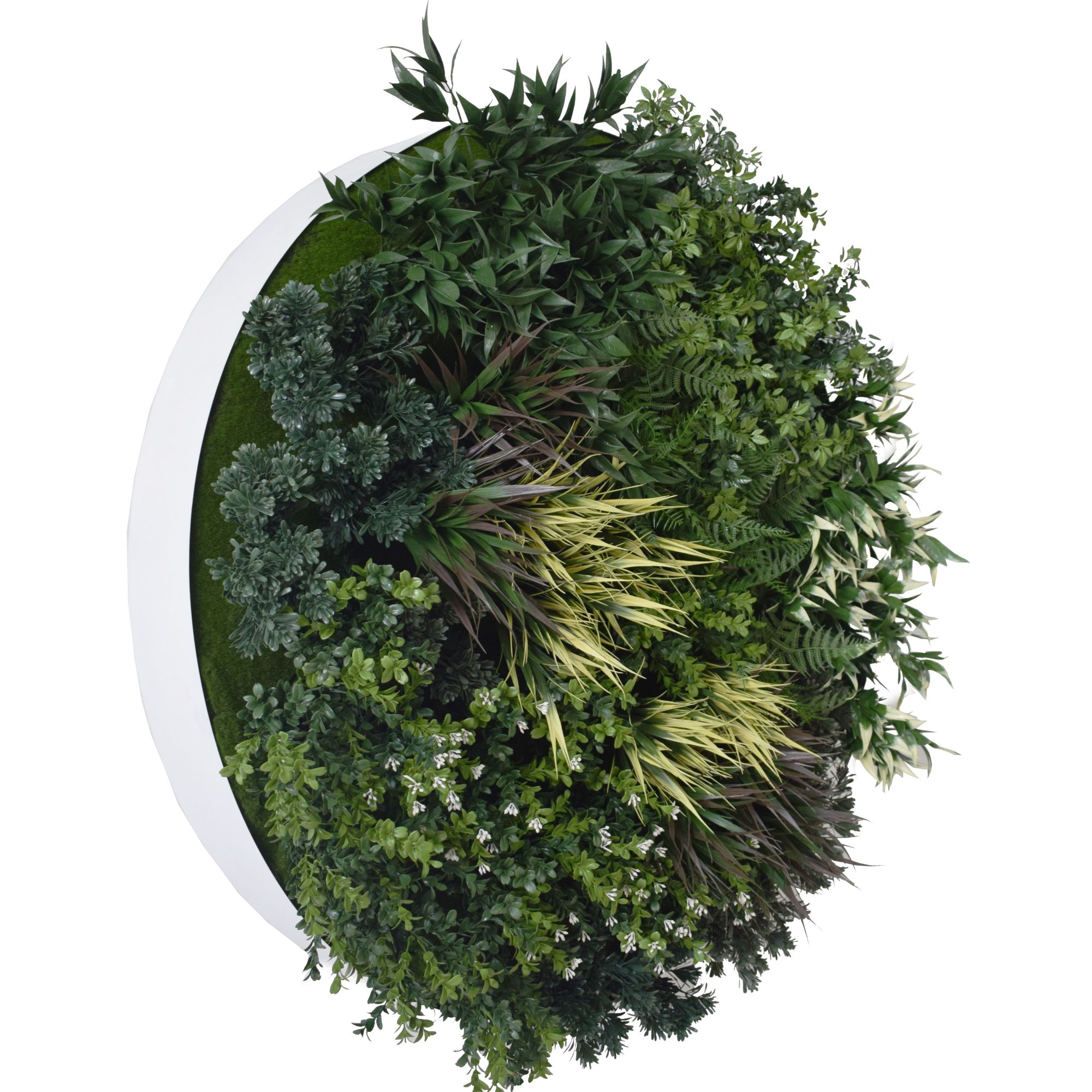 UV Green Fields 80cm Green Wall Disc (White)