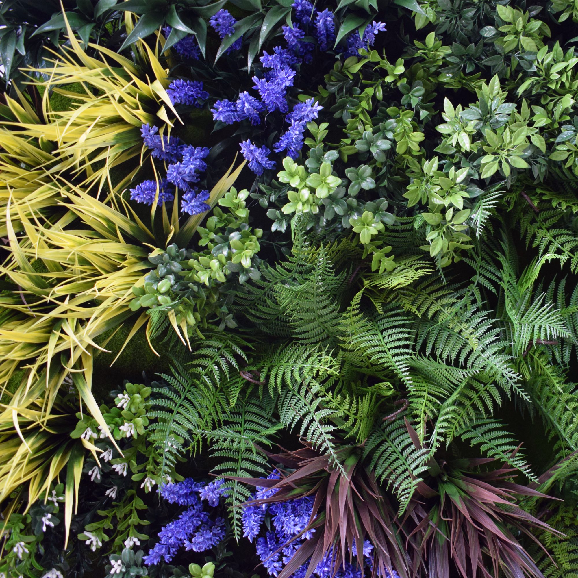 UV Lavender Fields Green Wall Disc (White) 80cm