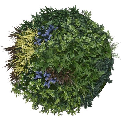 UV Lavender Fields 60cm Green Wall Disc (Black)