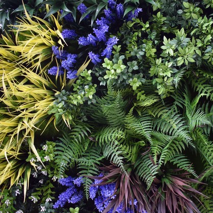 UV Lavender Fields 60cm Green Wall Disc (White)