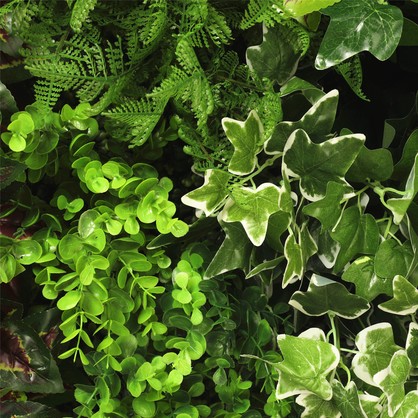 Artificial Green Wall Disk Art 150cm Dense Green Sensation (Fresh White)