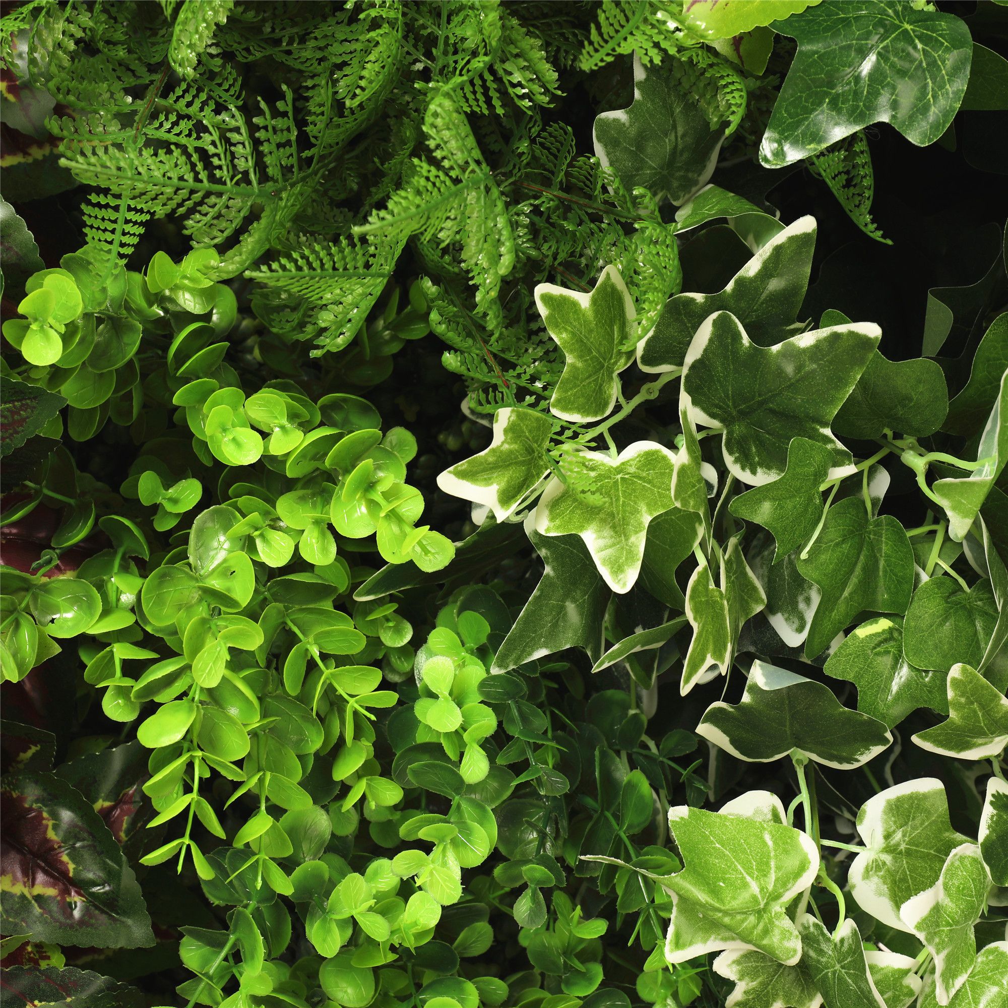 Artificial Green Wall Disk Art 150cm Dense Green Sensation (Fresh White)