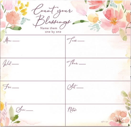 Legacy Weekly Reminder - Count Your Blessings