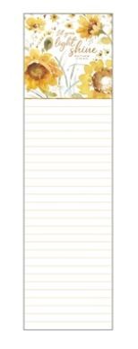 Legacy List Pad - Sunflowers Let Your Light Shine