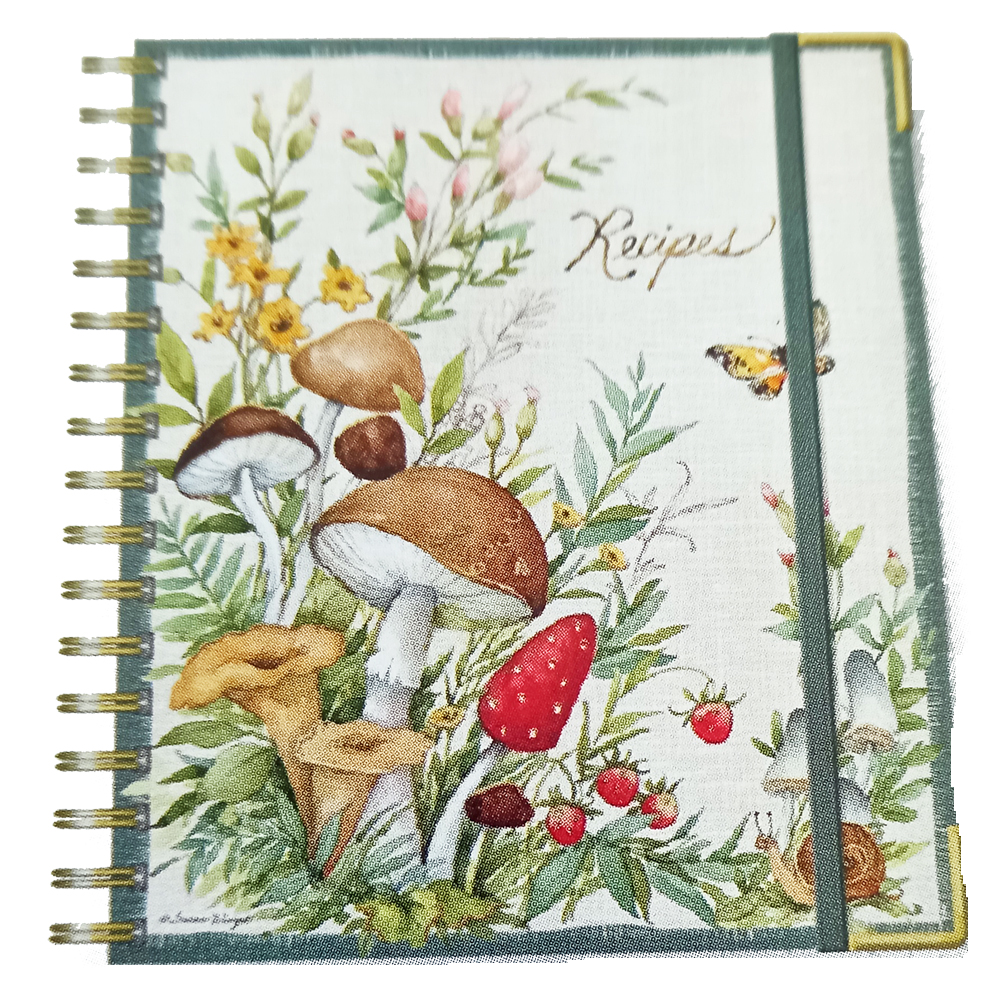 Lang Recipe Journal WOODLAND MUSHROOMS + List Pad