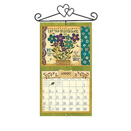 Calendar Hanger Wrought Iron Hearts
