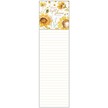 Legacy List Pad - Sunflowers Let Your Light Shine