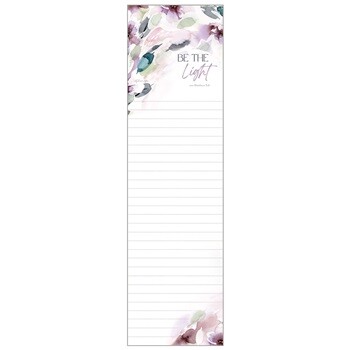 Legacy List Pad - Be The Light Scripture