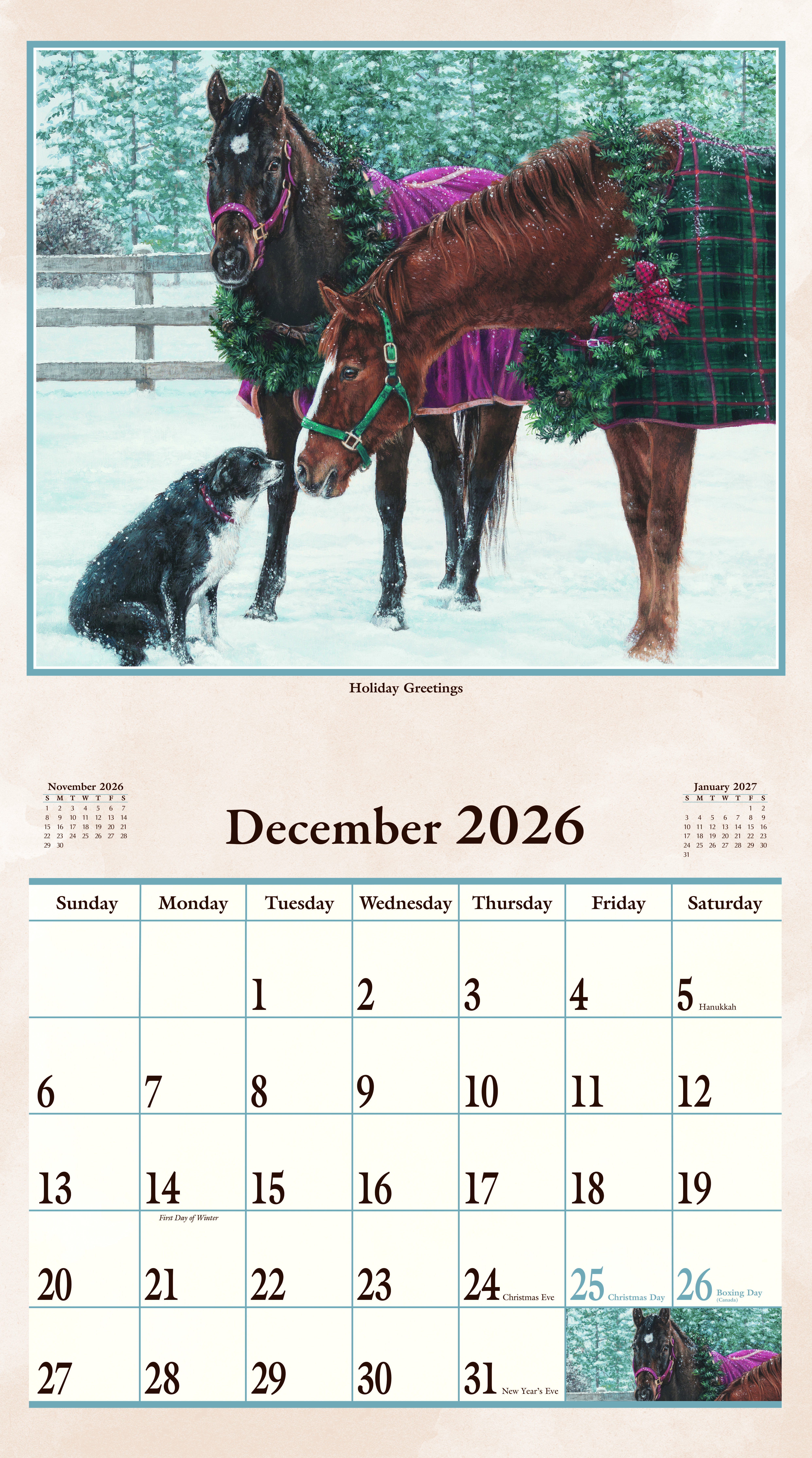 2026 Pine Ridge Hoof Beats Calendar