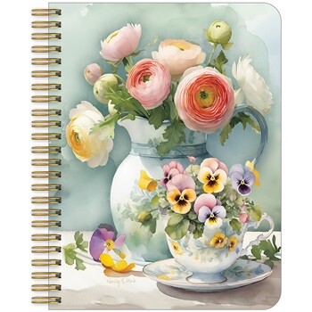 Legacy Medium Notebook - Violets and Pitcher