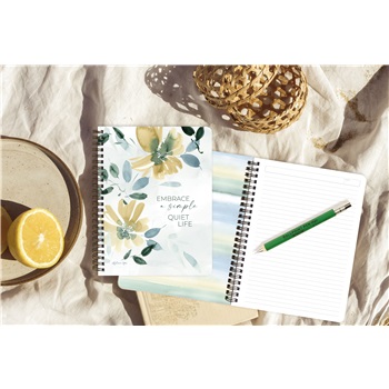 Legacy Medium Notebook - Soft Floral Embrace