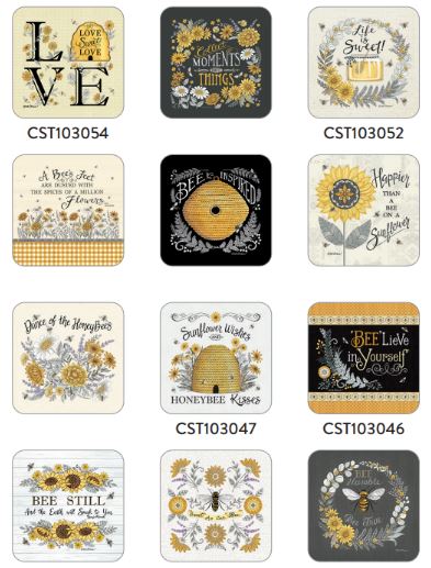 Legacy Coaster Set - Bee-u-tiful Life