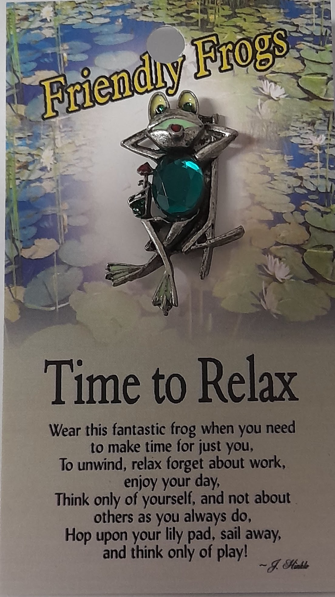 978 Time to Relax Angel pin