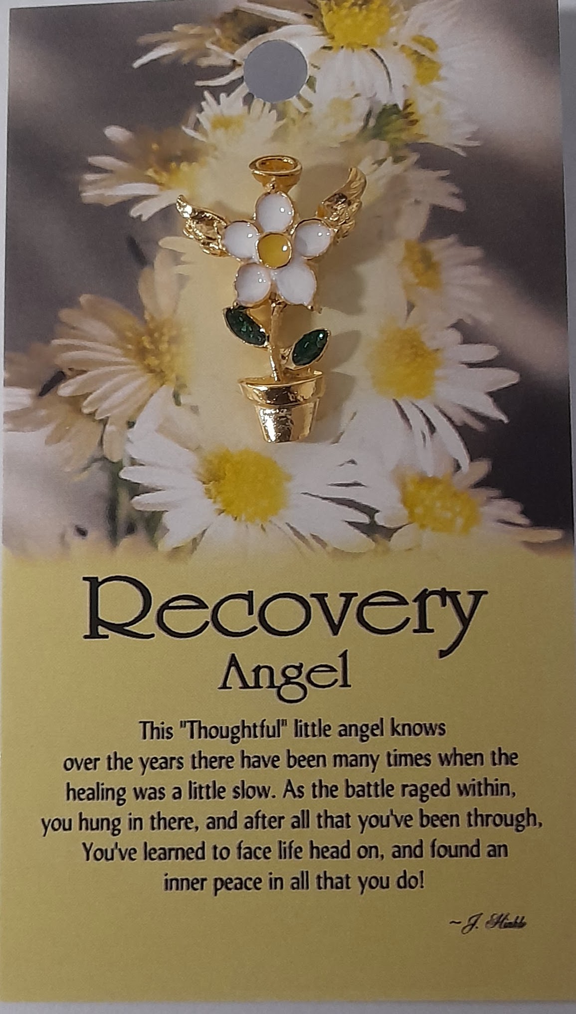 930 Recovery Angel pin