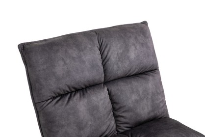 Dark Purple Slipper Accent Chair Lounge Chair Polyester Fabric Sled Base