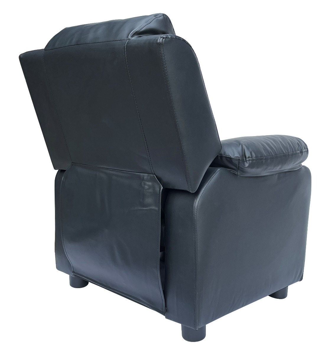 Kids Recliner PU Leather Sofa Children Lounge Chair Couch Armchair Black