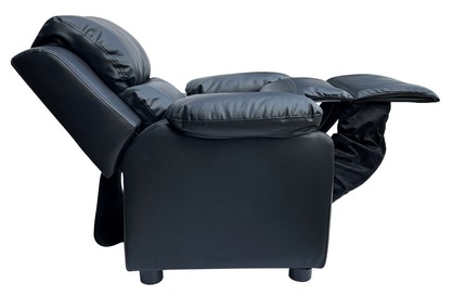 Kids Recliner PU Leather Sofa Children Lounge Chair Couch Armchair Black