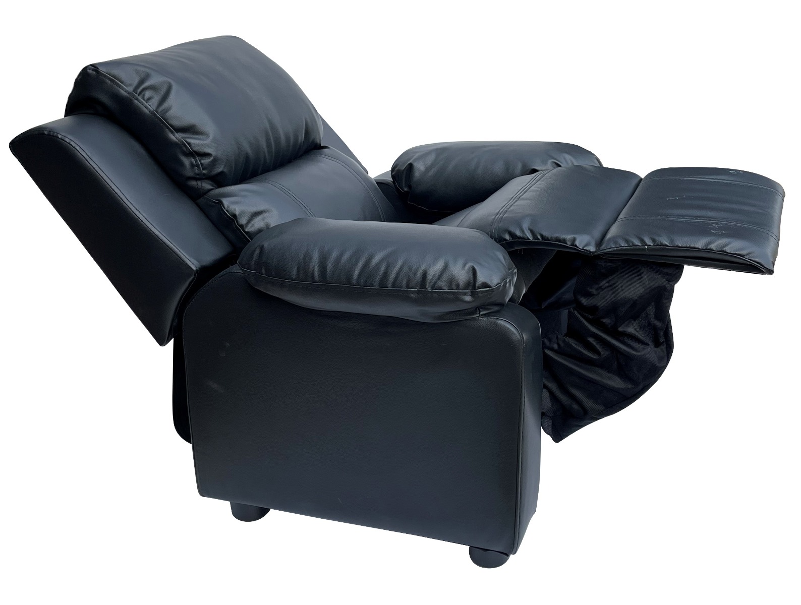 Kids Recliner PU Leather Sofa Children Lounge Chair Couch Armchair Black