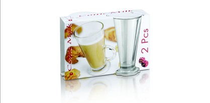 Borgonovo Tazza Conic Milk Mug 280ml - 2PK