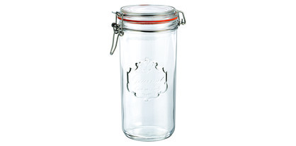 Borgonovo Terrine Gourmet Hermetic Jar 1000ml w/Wht Gasket