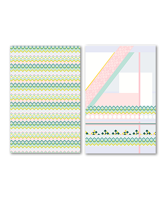 Ulster Weavers Cotton Tea Towel Pk2 Miami & Chevron