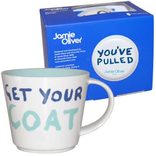 Queens Jamie Oliver Get Your Coat Bottom Line Mug